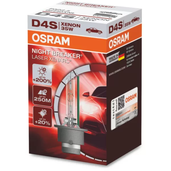 Køb Osram D4S Night Breaker Laser Xenon pære med +200% mere lys (1 stk) online billigt tilbud rabat legetøj