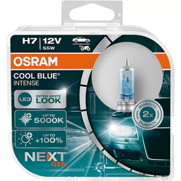Køb Osram H7 Cool Blue Intense pærer sæt NEXT GEN (2 stk) pak online billigt tilbud rabat legetøj