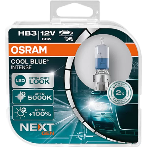 Køb Osram HB3 Cool Blue Intense NEXT GEN pærer sæt (2 stk) pak online billigt tilbud rabat legetøj