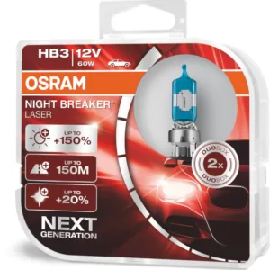 Køb Osram Night Breaker Laser HB3 pærer +150% mere lys (2 stk) pakke online billigt tilbud rabat legetøj