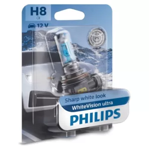 Køb Philips H8 WhiteVision Ultra pærer med Xenon effekt & +60% mere lys 1 stk online billigt tilbud rabat legetøj