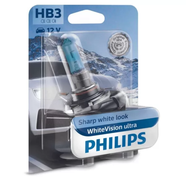 Køb Philips HB3 WhiteVision Ultra pærer med Xenon effekt & +60% mere lys 1 stk online billigt tilbud rabat legetøj