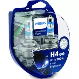 Køb Philips Racing Vision GT200 H4 pærer +200% mere lys ( 2 stk) online billigt tilbud rabat legetøj