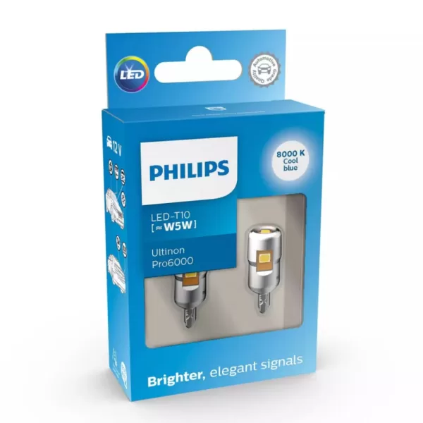 Køb Philips W5W LED-T10 Ultinon Pro6000