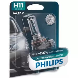 Køb Philips X-Treme Vision Pro150 H11 pærer +150% mere lys (1 stk) online billigt tilbud rabat legetøj