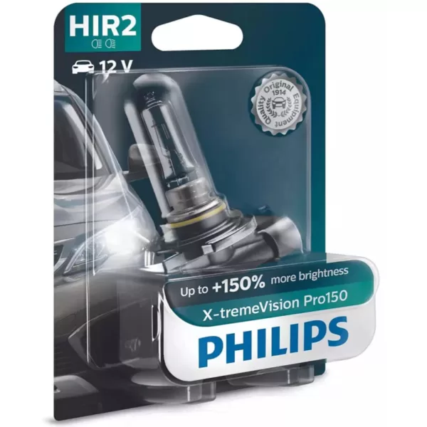 Køb Philips X-Treme Vision Pro150 HIR2 pærer +150% mere lys (1 stk) online billigt tilbud rabat legetøj