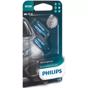 Køb Philips X-Treme Vision Pro150 W5W pærer +150% mere lys (2 stk) online billigt tilbud rabat legetøj