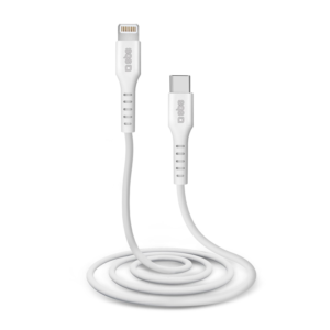 Køb SBS USB C til Lightning kabel. 1 meter - Hvid online billigt tilbud rabat legetøj